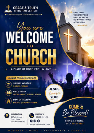 Church Program Promotional Flyer Church Program Promotional Flyer